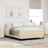  Krevet s opruga kutije Krem Crna 140 x 190 cm | shoptok.hr