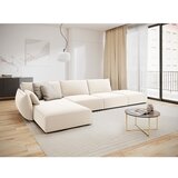 Mazzini Sofas Bež baršunasti kutna garnitura (s lijevim kutom/s ležaljkom) Vanda – | shoptok.hr