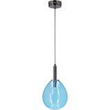 Candellux Modra LED viseča svetilka s steklenim senčilom Lukka – | Shoptok.si