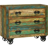 Konzola s 3 ladice 80x30x65 cm Čvrsto obnovljeno drvo | shoptok.hr