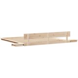  Krevetna konstrukcija s noćnim ormarićima 200x200cm od čvrstog drva | shoptok.hr