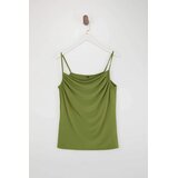 Trendyol Ženska bluza Tbbss24Af00006, Zelena Cene