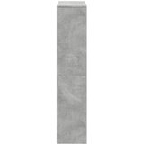  Pregrada/regal za knjige 4 razine sivi 131,5x29x131,5 cm drveni | shoptok.hr