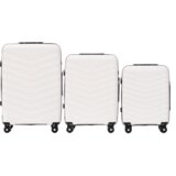  PHX01 PHOENIX, Set od 3 POLIPROPILENSKA kofera (V, M, S) Wings, BIJELI | shoptok.hr