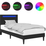  Krevetna konstrukcija Crna 90 x 200 cm Umjetna koža | shoptok.hr