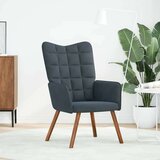  Stolica za opuštanje tamnosiva baršunasta | shoptok.hr