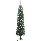vidaXL Umestno božično drevo Zelena 210 cm PVC in Jeklo in Plastika | Shoptok.si