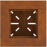vidaXL Vremensko odporna jekl/Rjava Vremensko odporna jekl 48 x 48 x 40 cm | Shoptok.si