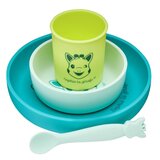 Sophie La Girafe Vulli Silicone Meal Set jedilni set Green 6m+ | Shoptok.si