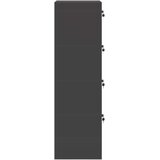 Kabinet za datoteke s ladicama Crna 45,5 x 42 x 139 cm | shoptok.hr