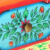  Ručno obojeni konzolni stol 80x35x75 cm od masivnog drva manga | shoptok.hr
