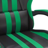  Okretna igraća stolica crno-zelena od umjetne kože | shoptok.hr