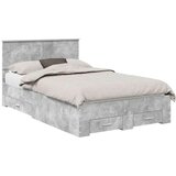  Konstrukcija postelje z vzglavjem Betonsko siva 120 x 200 cm, (5000103514) | Shoptok.si