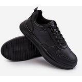 EVENTO Lightweight Men's Platform Sneakers in Black Eco Leather Uziran | Eponuda.ba
