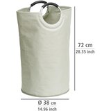 Wenko 3440001100 - Korpa za veš STONE 38x72 cm bež/srebrna/crna | Eponuda.com