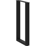 vidaXL Noge stolića za kavu U-oblika 2 kom crne 50x(90-91) cm čelik | shoptok.hr