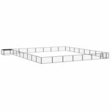 vidaXL Ograda za pse s 32 panela crna 100 x 50 cm čelik obložen prahom Cijene