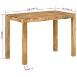  Blagovaonski stol 110 x 55 x 76 cm od masivnog drva manga | shoptok.hr
