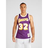 Mitchell & Ness Tehnička sportska majica 'LOS ANGELES LAKERS - MAGIC JOHNSON' zlatno žuta / patlidžan / bijela | shoptok.hr