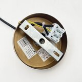 Luster na sajli MILOU 1xE27/15W/230V zlatna/zadimljeno bež | Eponuda.com