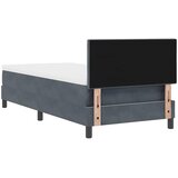  LED Box Spring Krevet Tamno siva 80 x 200 cm Baršun | shoptok.hr