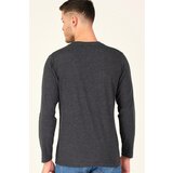 Dewberry T8587 V COLLAR MEN'S SWEATSHIRT-ANTHRACIC | shoptok.hr