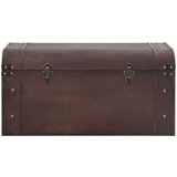vidaXL Škrinja sa zasunima tamnosmeđa 79,5 x 39,5 x 39,5 cm šperploča | shoptok.hr