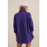 Bigdart 3900 Oversize Long Basic Shirt - Purple | Shoptok.si