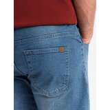 Ombre Men's denim shorts with rolled up leg - blue | shoptok.hr
