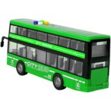 Battery Operated Double Decker Bus Lights Sounds Friction Drive Green | shoptok.hr