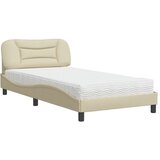  Krevet s madracem Hvar krem 100 x 200 cm od tkanine | shoptok.hr