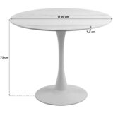 MID.YOU Jedilna miza , bela | Shoptok.si