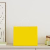  Papirnate vrećice 250 kom s ručkama žute 32x22x24 cm | Eponuda.com
