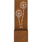 vidaXL Vrtni Sadič s Dekorativnom Pločom Rđa 50 x 140 cm | shoptok.hr