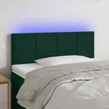  LED uzglavlje tamnozeleno 100x5x78/88 cm baršunasto | shoptok.hr