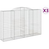  Lučne gabionske košare 3 kom 300x50x180/200cm pocinčano željezo | Eponuda.ba