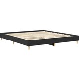  Posteljni okvir brez vzmetnice črn 160x200 cm inženirski les, (21792792) | Shoptok.si