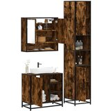vidaXL 3-dijelni set kupaonskog namještaja boja hrasta drveni | shoptok.hr