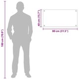  Kuhinjska zaštita *Transparent*an 80 x 40 x 0.8 cm | shoptok.hr