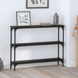  Konzolna stolica s policom Crni hrast 100 x 22.5 x 75 cm Cijene