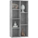 Ormarić za knjige boja betona 50x25x106 cm konstruirano drvo | shoptok.hr