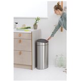 Brabantia Jeklen koš za smeti na dotik v mat srebrni barvi 40 l Touch Bin – | Shoptok.si