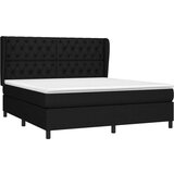  S oprugama i madracem crni 160x200 cm od tkanine | shoptok.hr
