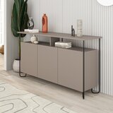 Marckeric Siva/bež niska komoda 130x80 cm Dilly – | shoptok.hr