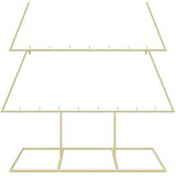  Metalno božićno drvce sa stalkom KUOPIO 180 cm Čelik Zlatno - 180 cm Zlatno bez LED svjetala | shoptok.hr