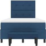  Krevet s podlogom s madracem i klupom plavi 120x190 cm tkanina | shoptok.hr