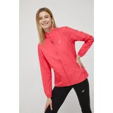 Asics Sportska jakna boja: ružičasta, za prijelazno razdoblje