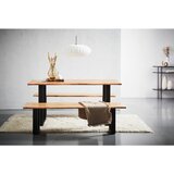 MID.YOU JEDILNA MIZA, v celoti masivno akacija črna, barve akacije | Shoptok.si