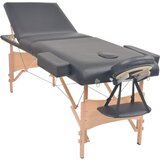 The Living Store 3-conska zložljiva masažna miza debeline 10 cm črna - Zložljiva Masažna Miza, (21417138) | Shoptok.si