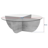 Hanah home Sto za dnevnu sobu Liya, 90x30x90 cm, Crni | Eponuda.ba
